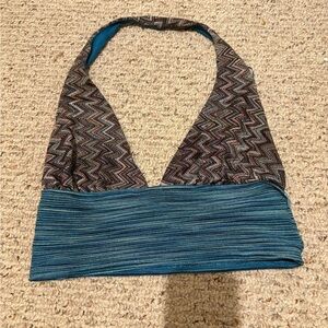Silence and noise halter top